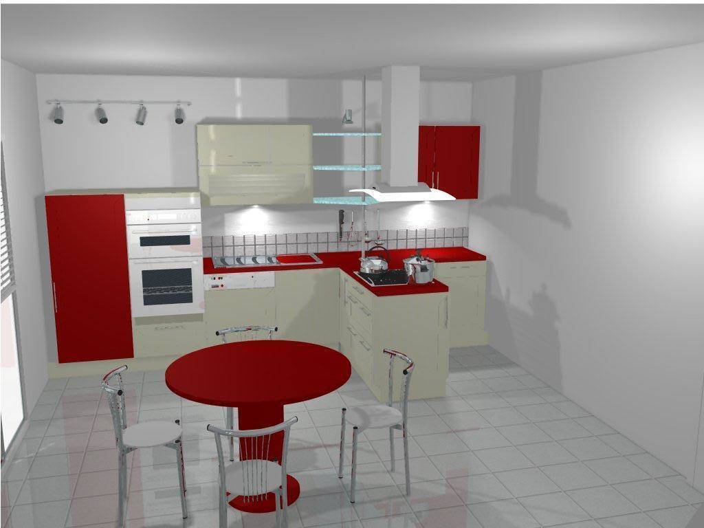 vue 3D de la cuisine.